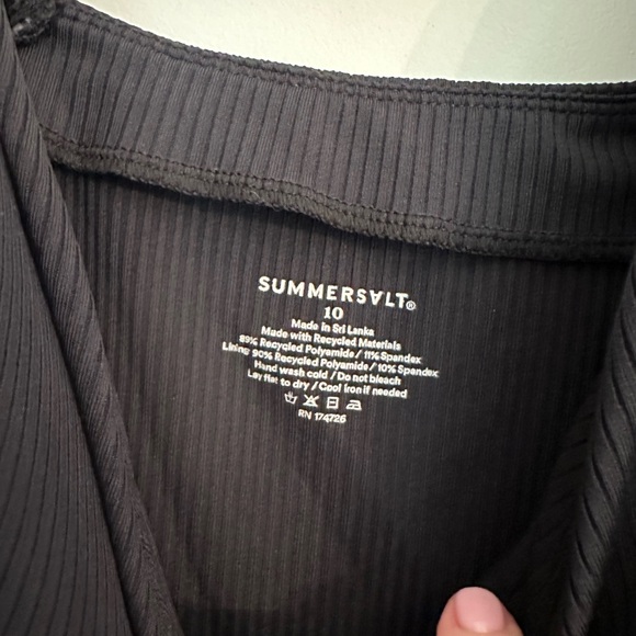 Women’s Summersalt The Ribbed Belted Backflip Swimsuit - Picture 2 of 4